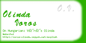 olinda voros business card